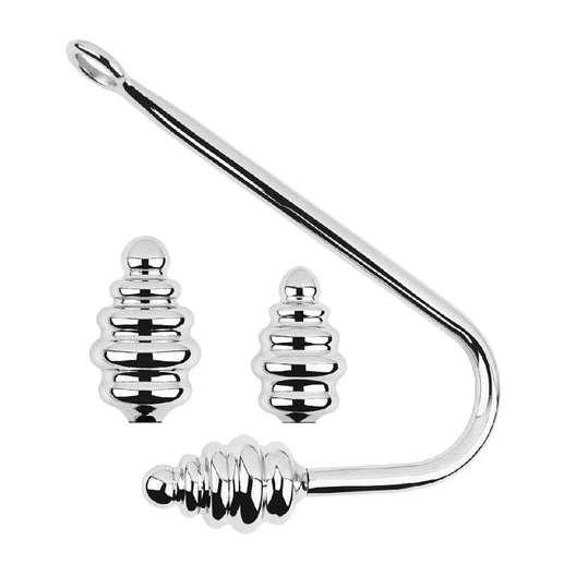 Anal Hooks Screw-in Hook 8826 Anal GreatBenefit Set Ribbed 0927